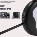 Miniatyrbild 4 av 5: 2023 Adjustable Dog Leash, 3m Retractable Leash With Led Torch Light, For Small And Medium-sized Dogs. Maximum Weight Up To 20kg