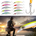 Miniatyrbild 7 av 10: Mordely Sjunkande Minnow Baits Fiskkrokar FÄRG C Color C
