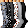 Miniatyrbild 1 av 4: Mordely 6 st Unisex kompressionsstrumpor Loop - Sports Gym Strumpor A L/XL
