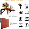 Miniatyrbild 2 av 5: Mordely Wall Mounted Folding Bracket Set Of 2 Foldable Shelf Support Folding Shelf Brackets With Screws Folding Shelf Hinge For Diy Bench