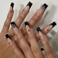 Miniatyrbild 5 av 10: Mordely 24st/kartong Rhinestone Kista False Nails Wearable