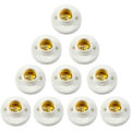 Miniatyrbild 1 av 6: 2023 E27 Screw Lamp Holder Round Plastic Base Screw Bulb E27 Lamp Holder Base Lamp Holder Screw Bulb Socket Bulb Lamp Surface Fixing Holder 10PCS