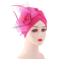 Miniatyrbild 1 av 9: Mordely Turban Hattar Dam Hijab ROSE RED rose red