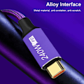Miniatyrbild 8 av 10: USB-C snabbladdningskabel Typ-C datasladd 3M 3m