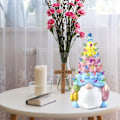 Miniatyrbild 4 av 4: Mordely Bunny Tree Figurines Resin Rabbit Tree Gnome Staty Lamp
