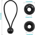 Miniatyrbild 2 av 4: Tarp Tensioners, 20 Bungee Rope Rubber Tensioner Tent Cord Bungee Cord With Ball Attached Tent For Canopy, Curtains, Banners, Tents, Sleeping Bags Etc