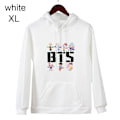 Miniatyrbild 1 av 10: Mordely BTS Hoodies Hösttröjor VIT white XL
