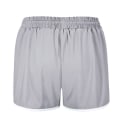 Miniatyrbild 2 av 4: Women's Double Layer Drawstring Elastic Waist Athletic Shorts with Pockets,- Gray M