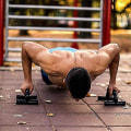 Miniatyrbild 4 av 5: Mordely Easy Exercise Equipment, Push Up Stand Training Power Trainer Chest Expander Parallettes Bars Low Parallels Sports Fitness Stands