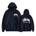 Miniatyrbild 1 av 4: Mordely Unisex tussy Pullover Hoodie Midweight Huvtröja Navy S