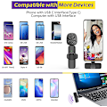 Miniatyrbild 4 av 5: Trådlös Lavalier Microphoneusb-c, trådlös Lapel Mic för Android för Tiktok, Youtube, Vlog