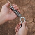 Miniatyrbild 4 av 5: 2023 Pieces Tent Spring Buckles Steel Spring Awning Tent Heavy Duty Rope Tent Rope Buckle Fixing Kit Garden Sail Tensioner Travel Tent Accessories