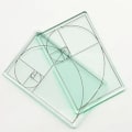 Miniatyrbild 5 av 8: Golden Section Finder Golden Ratio Viewer SVART black