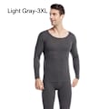 Miniatyrbild 1 av 10: Thermal för män Helt Set Long Johns Top & Bottom LIGHT Light Gray 3XL