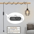 Miniatyrbild 6 av 6: 2 st Ljusdimmer Dimmer Plug LED Dimmer Switch 2 pcs