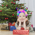 Miniatyrbild 5 av 5: Mordely LED julpannband Light Up Christmas Tree Älg Huvudbonader