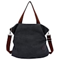 Miniatyrbild 1 av 5: Mordely Messenger-väska i canvas för kvinnor Cross-body-väska, fritidsmode black