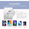 Miniatyrbild 2 av 8: 2023 New Case for iPad 8th/7th Generation 10.2 with Pencil Holder, Protective Cover with Auto Wake/Sleep, Trifold Stand for iPad 8th Gen, Gray