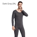 Miniatyrbild 1 av 10: Thermal för män Helt Set Long Johns Top & Bottom MÖRK Dark Gray 2XL