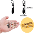 Miniatyrbild 3 av 3: Avtagbart dragkedjehuvud Byt ut Pull Lock Universal dragkedja