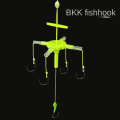 Miniatyrbild 2 av 6: Five Claw Square Bait Fishhooks Explosion String Hook 8