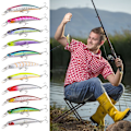 Miniatyrbild 6 av 10: Mordely Sjunkande Minnow Baits Fiskkrokar FÄRG C Color C