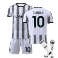Miniatyrbild 1 av 2: Mordely Ny säsong 22-23 Juventus Hemma Barn Vuxna Fotbollströja Kostym DYBALA 10 16 (90-100cm)