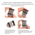 Miniatyrbild 3 av 5: Mordely Adjustable Sliding Window Locks Window Wedge Window Stopper For Home Window Black