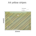 Miniatyrbild 6 av 10: 3st A4 filväska Tecknad a4 mapp GUL RAND RAND Yellow Stripe-Stripe