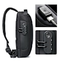 Miniatyrbild 4 av 10: Bärbar förvaringsväska för Asus ROG Ally Game Conslole Case Crossbody-ryggsäck Black