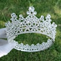 Miniatyrbild 8 av 10: Mordely Crystal Crown Bride Queen Crown GULD gold