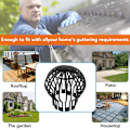 Miniatyrbild 4 av 4: 2023 4 Pack Gutter Strainers Gutter Guards 14.5 * 11(diameter X Height), Gutter Screen For House Front Roof Ditch Sewer Downspout, Black, Plastic
