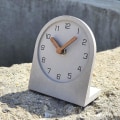 Miniatyrbild 5 av 5: 2023 Wooden Silent Non-ticking Battery Operated Decorative Small Mini Analog Modern Shelf Desk Table Mantel Clock For Home, Office, (gray)