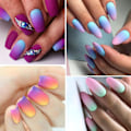 Miniatyrbild 10 av 10: Mordely Ombre nagelborstsvampar Set Gradient 04