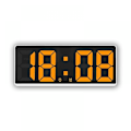 Miniatyrbild 1 av 4: 2023 Digital Alarm Clock For Indoor Temperature Display, 12/24 Hour Alarm Clock, Bedroom And Office Clocks (white Shell Orange Number)