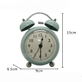 Miniatyrbild 4 av 4: 5&quot; Luminous Alarm Clock Non-ticking Quartz Analog Retro Twin Bell Clock With Loud Alarm And Nightlightwhite