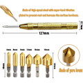 Miniatyrbild 2 av 5: 6 Pack HSS 5 Hex Shank Countersink Countersink Bits