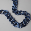 Miniatyrbild 9 av 10: Akryl Resin Bag Kedjor Axelväska Remmar 120CM BLÅ 120CM 120cm blue