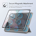 Miniatyrbild 3 av 8: 2023 New Case for iPad 8th/7th Generation 10.2 with Pencil Holder, Protective Cover with Auto Wake/Sleep, Trifold Stand for iPad 8th Gen, Gray