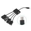 Miniatyrbild 3 av 5: 4 i 1 USB laddningskabel Micro USB Hub USB Converter Adapter