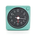 Miniatyrbild 1 av 3: Mini Alarm Clock, Silent Sweep, No Ticking, Auto Back Light And Snooze Function, Travel Use (green/black Dial/black White Hands)