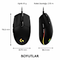 Pikkukuva 3 / 3: Pelihiiri - LOGITECH - G102 LIGHTSYNC - Langallinen - 6 Nappia - Optinen - Musta