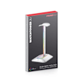 Miniatyrbillede 2 af 3: Støtte til headset - FRAGON - Watchtower 2U - RGB bagbelysning - USB-C og USB-A porte - Skridsikker base Vit
