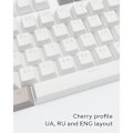 Miniatyrbillede 2 af 4: Dark Project KS-48 Keycaps PBT, ENG/RU/UA, grå/hvid
