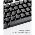 Miniatyrbild 3 av 4: Keycaps - Dark Project - KS-45 - PBT - ENG/RU/UA - 104 tangenter - Noir