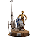 Miniatyrbillede 2 af 5: Iron Studios Star Wars - C-3PO og R2-D2 Statue Deluxe Art Scale 1/10