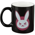 Pikkukuva 1 / 4: Muki - J!NX - D.Va - Musta/Ruusunpunainen - 325 ml - Keraaminen - Astianpesukoneen kestävä Svart