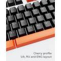 Miniatyrbillede 3 af 4: Dark Project KS-43 Keycaps PBT, ENG/RU/UA, sort/orange