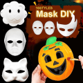 Pikkukuva 2 / 5: Tyhjä värillinen maalausnaamio naamiaisasu Pulp Mask Kindergarten Diy -tarvikkeet Jikaix Butterfly