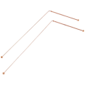 Pikkukuva 3 / 5: Kupariset dowsing-sauvat - 99,9 % puhdasta kuparia 2 kpl:n haarukat energian ja veden etsintään Rose Gold